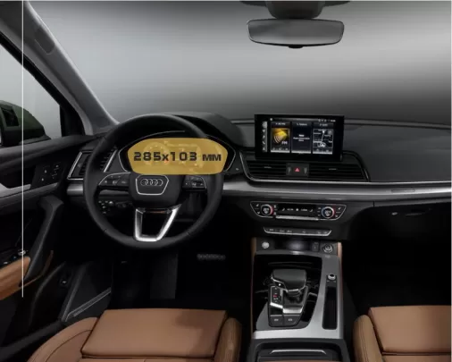 Audi Q5 II (FY) 2021 2020 - Present Digital Speedometer Audi Virtual Cockpit 8,3" ExtraShield Screeen Protector - 1 - Interior D