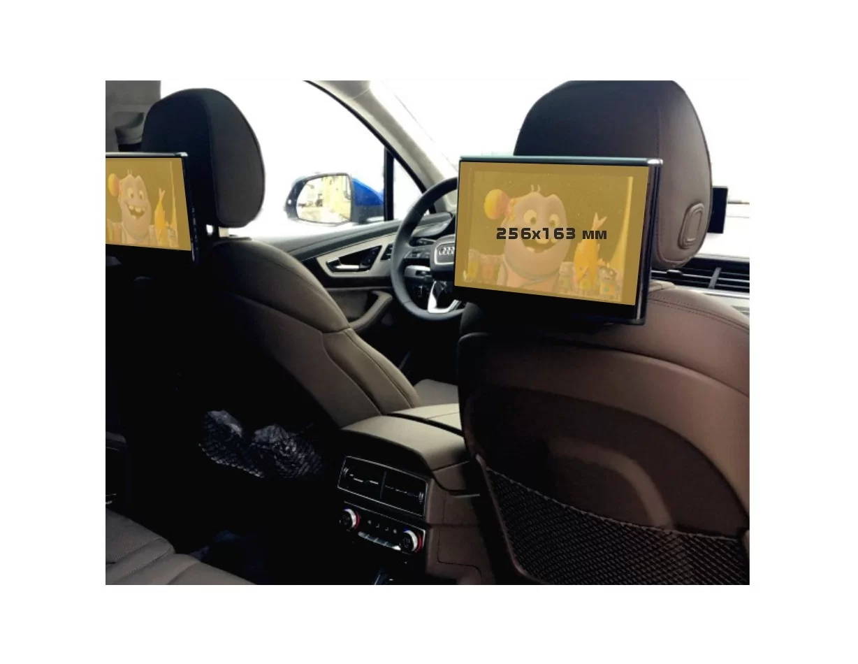 Audi Q7 II (4M) Pre-facelift 2016 - 2019 Passenger monitors (2 pcs.) ExtraShield Screeen Protector - 1
