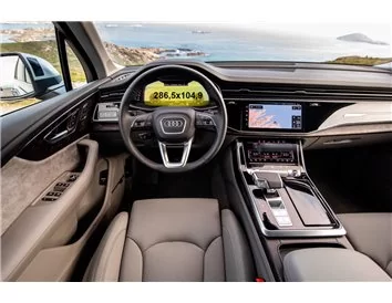 Audi Q7 II (4M) Facelift 2019- Present Digital Speedometer Audi Virtual Cockpit 12,3" 286,5x104,9 xx ExtraShield Screeen Protect