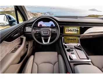 Audi Q7 II (4M) Facelift 2019- Present Multimedia + Climate-Control 10,1-8,6" ExtraShield Screeen Protector - 1