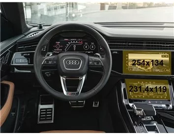 Audi Q8 (4MN) 2018 - Present Multimedia + Climate-Control 10,1-8,6" ExtraShield Screeen Protector - 1