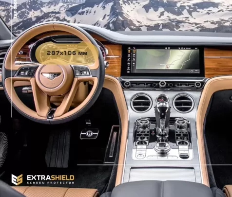 Bentley Continental GT 2017 - Present Digital Speedometer ExtraShield Screeen Protector - 1
