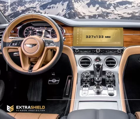 Bentley Continental GT 2017 - Present Multimedia Bang & Olufsen 12,3" ExtraShield Screeen Protector - 1 - Interior Dash Trim Kit