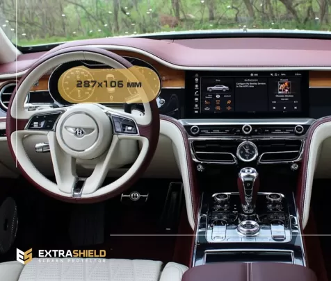 Bentley Flying Spur 2019 - Present Digital Speedometer ExtraShield Screeen Protector - 1 - Interior Dash Trim Kit
