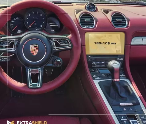 Porsche Boxster 2016 - Present Multimedia 7" ExtraShield Screeen Protector - 1 - Interior Dash Trim Kit