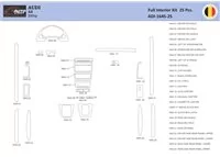 Audi A4 B6 2000–2006 Interior WHZ Dashboard trim kit 44 Parts - 1 - Interior Dash Trim Kit