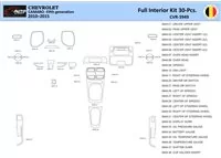 Chevrolet Camaro 2010-2015 Intérieur WHZ Kit de garniture de tableau de bord 30 pièces - 1