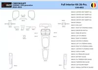 Chevrolet Camaro 2010-2015 Interieur WHZ Dashboard trim kit 26 delig - 1