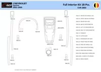 Chevrolet Equinox 2005–2009 Intérieur WHZ Kit de garniture de tableau de bord 18 pièces - 1