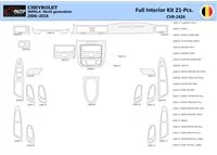Chevrolet Impala 2006-2015 Intérieur WHZ Kit de garniture de tableau de bord 21 pièces - 1