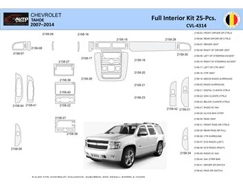 Chevrolet Tahoe 2007-2014 Interieur WHZ Dashboard trim kit 25 Delig - 1