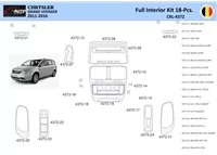Chrysler Grand Voyager 2011-2016 Intérieur WHZ Kit de garniture de tableau de bord 18 pièces - 1