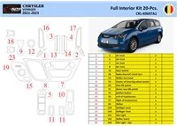 Chrysler Voyager 2021 Intérieur WHZ Kit de garniture de tableau de bord 18 pièces - 1