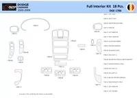 Dodge Caravan 2005-2007 Intérieur WHZ Kit de garniture de tableau de bord 18 pièces - 1