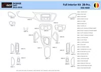 Dodge Dart PF 2012-2016 Interieur WHZ Dashboard trim kit 28 delig - 1