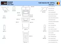 Dodge Journey 2011-2022 Intérieur WHZ Kit de garniture de tableau de bord 20 pièces - 1