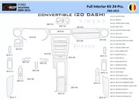 Ford Mustang 2010-2015 Interieur WHZ Dashboard trim kit 24 Delig - 1