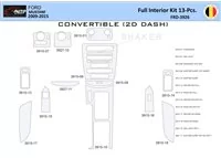 Ford Mustang 2010-2015 Intérieur WHZ Kit de garniture de tableau de bord 13 pièces - 1