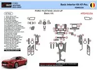 Ford Mustang 2015-2023 Interieur WHZ Dashboard trim kit 47 onderdelen - 1