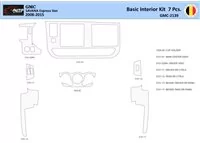 GMC Savana 2008-2020 Intérieur WHZ Kit de garniture de tableau de bord 7 pièces - 1
