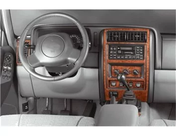 Chrysler Cherokee 04.1997 Inleg dashboard Interieurset aansluitend en pasgemaakt op he 9 -Teile - 1