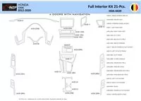 Honda Civic X 2012-2015 Intérieur WHZ Kit de garniture de tableau de bord 21 pièces - 1
