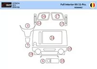 Honda CR-V 2016-2022 Interieur WHZ Dashboard trim kit 16 delig - 1