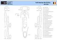 Hyundai Accent 2005-2011 Intérieur WHZ Kit de garniture de tableau de bord 23 pièces - 1