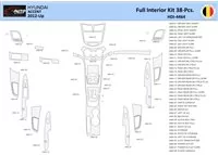 Hyundai Accent 2012-2017 Interior WHZ Dashboard trim kit 17 Parts - 1 - Interior Dash Trim Kit