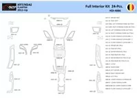 Hyundai Elantra 2010-2015 Interior WHZ Dashboard trim kit 24 Parts - 1 - Interior Dash Trim Kit