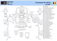 Hyundai-i30 2009-2011 Intérieur WHZ Kit de garniture de tableau de bord 40 pièces - 1