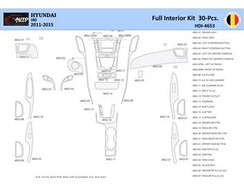 Hyundai i40 2011-2015 Interieur WHZ Dashboard sierset 30 delig - 1