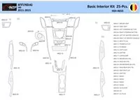 Hyundai i40 2011-2015 Interieur WHZ Dashboard sierset 25 delig - 1