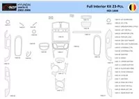 Hyundai Santa Fe 2002-2006 Intérieur WHZ Kit de garniture de tableau de bord 23 pièces - 1
