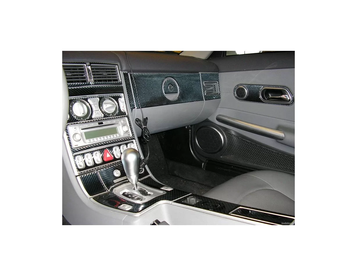 Chrysler CrossFire 2004-UP Ensemble complet, kit de garniture de tableau de bord intérieur BD pour boîte de vitesses manuelle - 