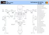KIA Carens 2009 Intérieur WHZ Kit de garniture de tableau de bord 32 pièces - 1
