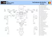 KIA Carens 2009 Intérieur WHZ Kit de garniture de tableau de bord 34 pièces - 1