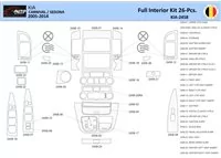 Kia Carnival 2005-2014 Interieur WHZ Dashboard trim kit 26 delig - 1