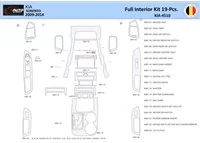KIA Sorento 2011 Intérieur WHZ Kit de garniture de tableau de bord 19 pièces - 1