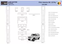 Land Rover Defender 2008 Intérieur WHZ Kit de garniture de tableau de bord 15 pièces - 1