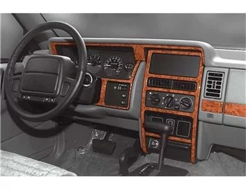Chrysler Grand Cherokee 09.92-01.96 Inleg dashboard Interieurset aansluitend en pasgemaakt op he 9 -Teile - 1