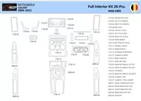Mitsubishi Galant 2004-2012 Intérieur WHZ Kit de garniture de tableau de bord 26 pièces - 1