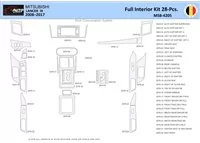 Mitsubishi Lancer-9-2007–2017 Intérieur WHZ Kit de garniture de tableau de bord 28 pièces - 1
