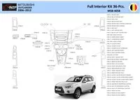Mitsubishi Outlander 2006-2012 Intérieur WHZ Kit de garniture de tableau de bord 36 pièces - 1