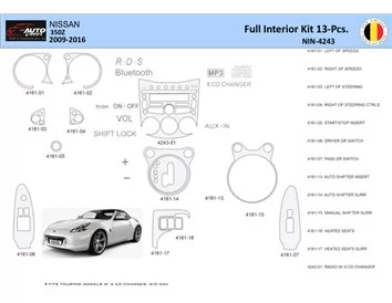 Nissan 370Z-2009 Interieur WHZ Dashboard sierset 13 delig - 1