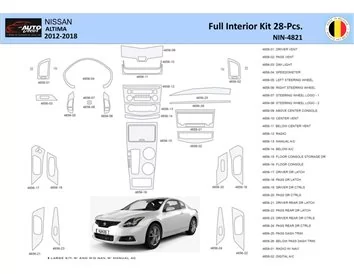 Nissan Altima 2012-2018 Intérieur WHZ Kit de garniture de tableau de bord 28 pièces - 1