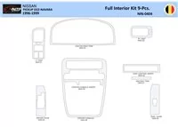 Nissan Navara Pickup 1996-1999 Interior WHZ Dashboard trim kit 9 Parts - 1 - Interior Dash Trim Kit