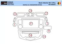 Nissan Qashqai 2018 Intérieur WHZ Kit garniture tableau de bord 9 Pièces - 1