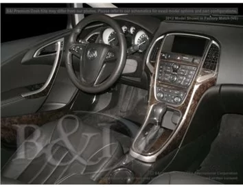 Opel Astra-J 2012 Intérieur WHZ Kit garniture tableau de bord 44 Pièces - 1
