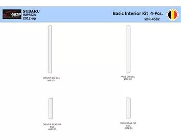Subaru Impreza 2012 Interieur WHZ Dashboard trim kit 4 Delig - 1